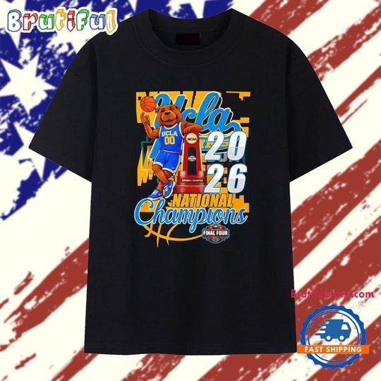 Ucla Bruins 2026 National Champions mascot trophy T Shirt