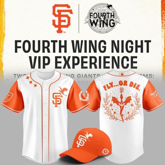 San Francisco Giants x Fourth Wing Night 2026 Baseball Jersey