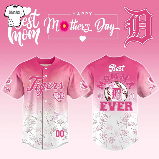 Detroit Tigers Happy Mother’s Day Edition Custom name Jersey