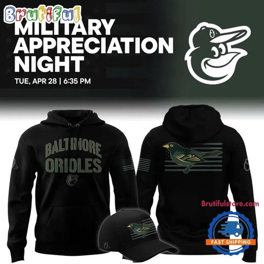 Baltimore Orioles 2026 Military Appreciation Night Limited Edition Hoodie
