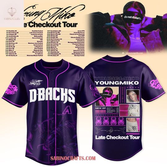 Arizonna Diamondbacks x Young Miko 2026 Purple Venom Baseball Jersey