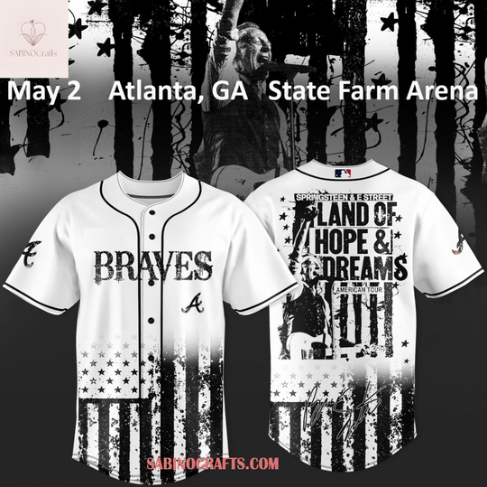 Atlanta Braves Bruce Springsteen Land of Hope & Dreams Tour 2026 Jersey