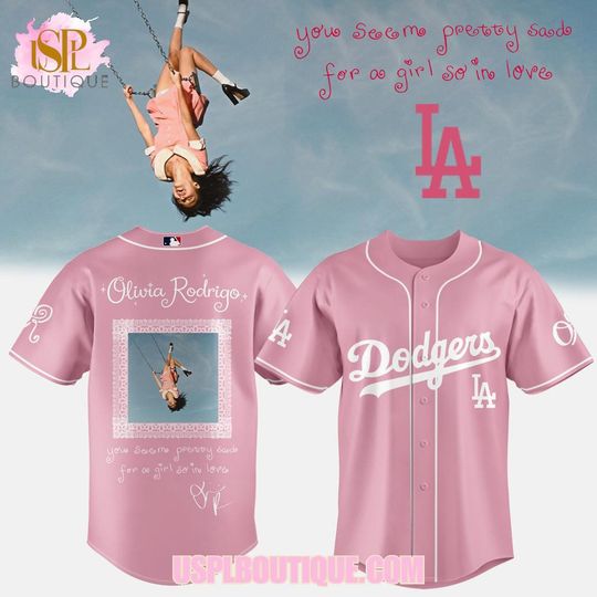 Los Angeles Dodgers x Olivia Rodrigo 2026 Pink Jersey