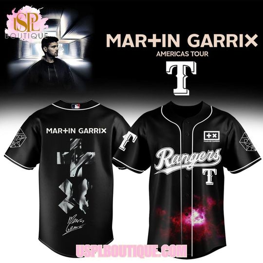 Texas Rangers x Martin Garrix Americas Tour 2026 Black Jersey