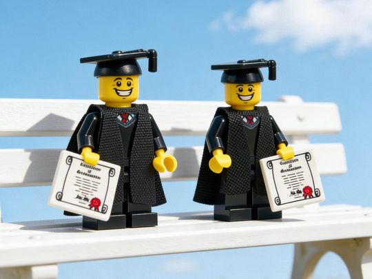 Personalized Graduate Minifigure 2026 toy bricks,Graduation Gifts for Him&Her,Graduation Brick Gifts, Custom Graduate Minifigures Gifts