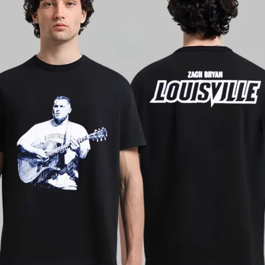 Discover Zach Bryan With Heaven On Tour 2026 Louisville Kentucky Exclusive T-shirt