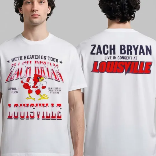 Discover Zach Bryan Cardinal With Heaven On Tour 2026 T-shirt
