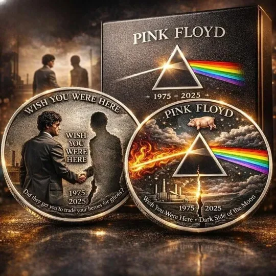 Pink Flo yd Wish You Were Here Gift For Fans Coin