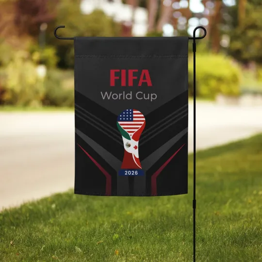 Soccer World Cup 2026 Garden Flag