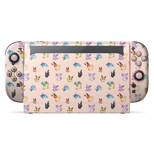 PKM Eevee Evolution Switch 2 Skin, Birthday Gifts, Gamer Gift