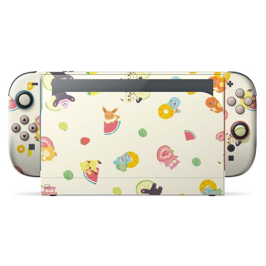 PKM Summertime Fruits Switch 2 Skin, Birthday Gifts, Gamer Gift