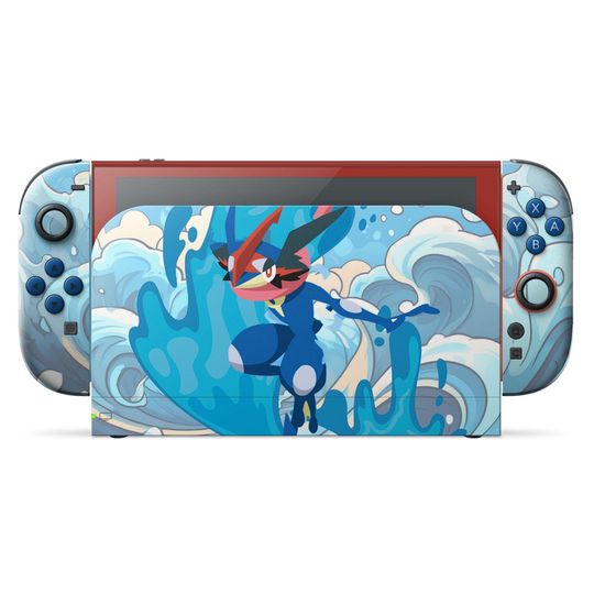 PKM Greninja Switch 2 Skin, Birthday Gifts, Gamer Gift