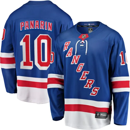 Men's Artemi Panarin Blue New York Rangers Home Breakaway Player Jersey