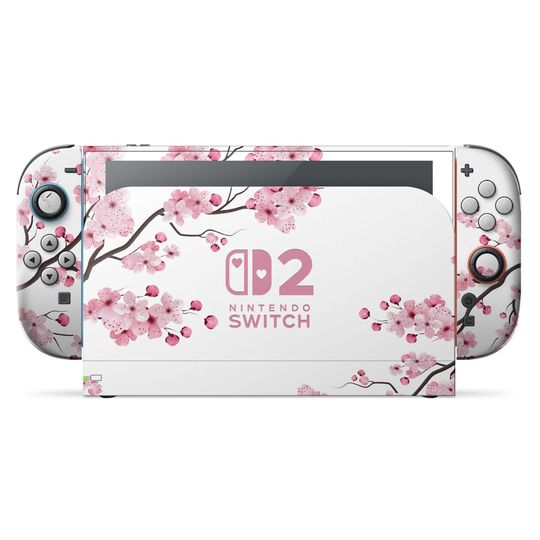 Cherry Blossom Switch 2 Skin, Birthday Gifts, Gamer Gift