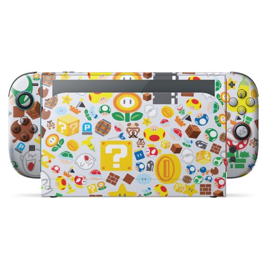 Super Mario Bros Pattern Switch 2 Skin, Birthday Gifts, Gamer Gift