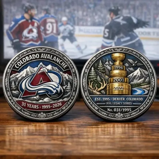 Colorado Avalanche 31 Years Commemorative Coin
