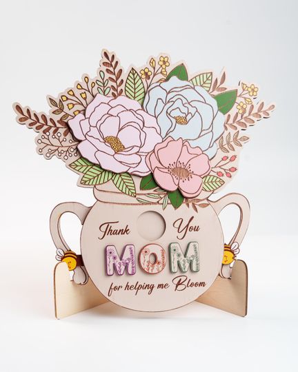 Personalized Mom Rotating Wood Sign, Personalized Grandma Gift, Mother's Day Gift for Mama, Mom, Nana, Grandma