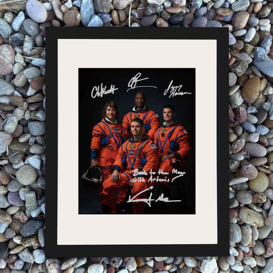 Discover Artemis II Autograph Signed Printed Crew Signed Moon Mission NASA Astronauts Print