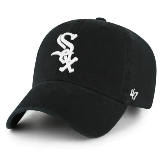 Chicago White Sox '47 Brand Black AOP Dad Cap