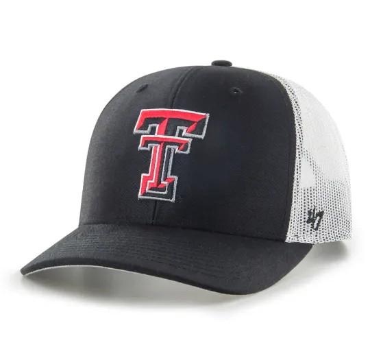 Texas Tech Red Raiders 47 Brand Black Trucker Cap