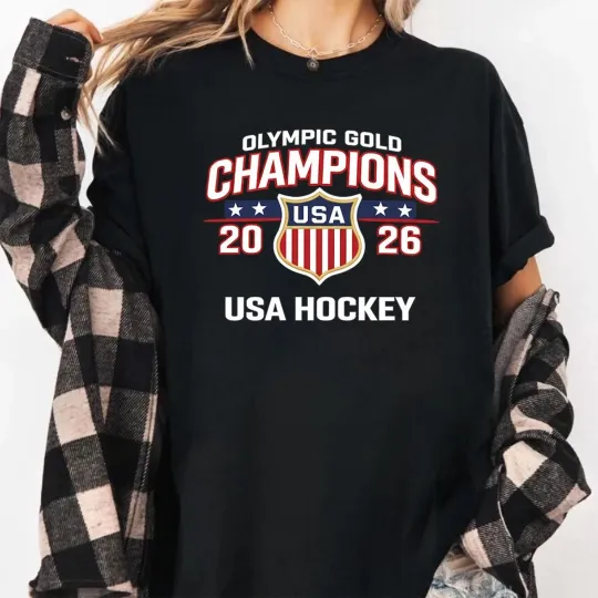 USA Hockey 2026 Winter Olympics Gold Medal T-Shirt