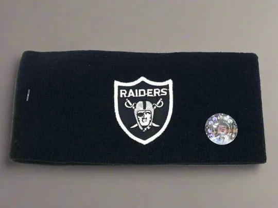 Oakland Raiders Vintage Late '90s Football Black NOS Headband