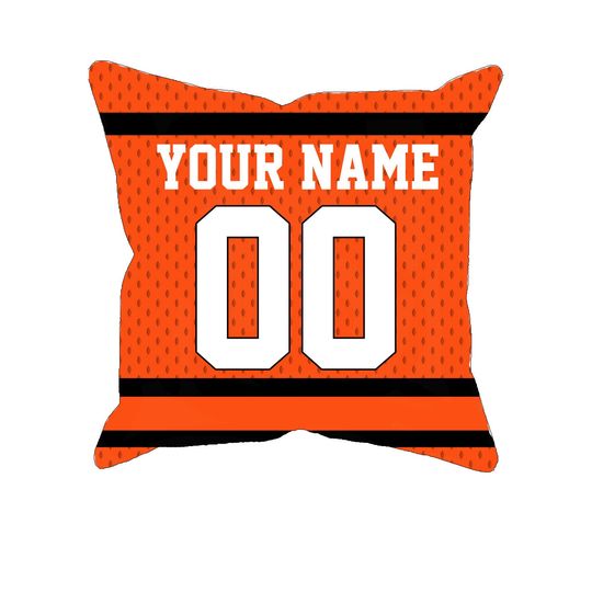 Cincinnati Bengals Personalized Football Jersey Throw Pillow