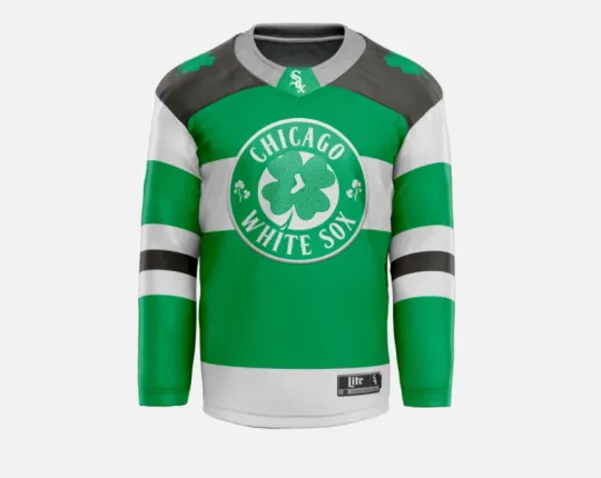 Chicago White Sox St. Paddy's Hockey Jersey Men's