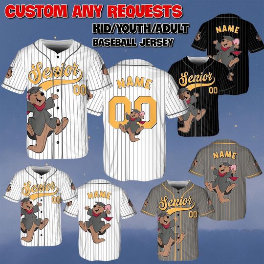Custom WTP Roo Senior Baseball Jersey, Winnie The Pooh Roo Senior Shirt, Class of 2026 Graduation Jersey, Disney Senior Trip Shirt