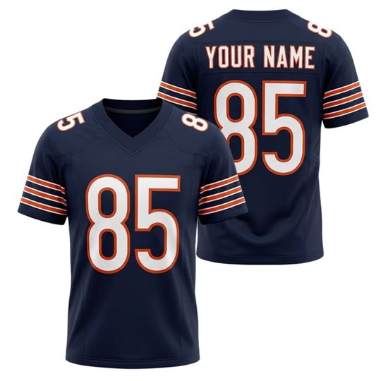 Discover Custom Football Jersey Shirt, Personalized Name Number V-Neck Tee