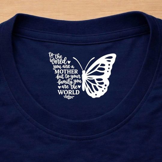 Vintage Mama Butterfly T-Shirt: Motherhood Floral Print, Family World Tee