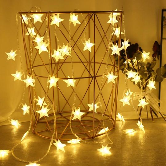 LED Star String Lights  Warm White, Bright White, Multicolor Fairy Lights for Decor