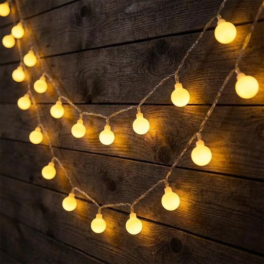 USB Ball Garland Lights | Outdoor Wedding, Garden Party Decor