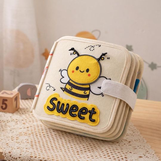 Montessori Animal Quiet Book | Soft Felt Sensory Book for Toddlers