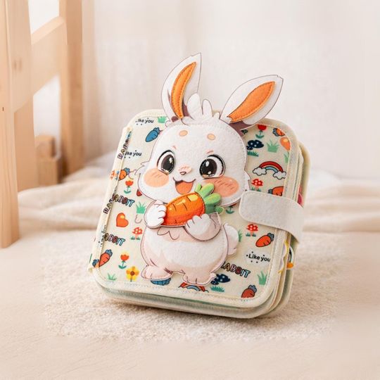 Montessori Quiet Book for Toddlers Soft Felt Busy Book | Sensory Learning Toy