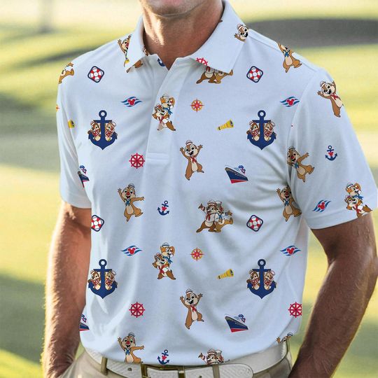 Discover Chip And Dale Cruise Polo, Disney Cruise Trip Shirt