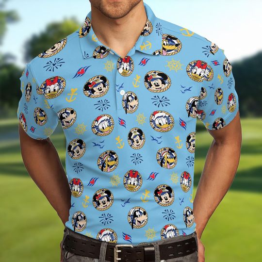 Discover Mickey And Friends Cruise Polo Shirt, Disney Cruiseline Shirt, Father's Day Gift