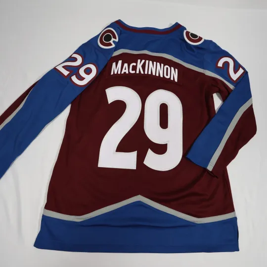 Nathan MacKinnon Colorado Avalanche Fanatics White Womans Jersey