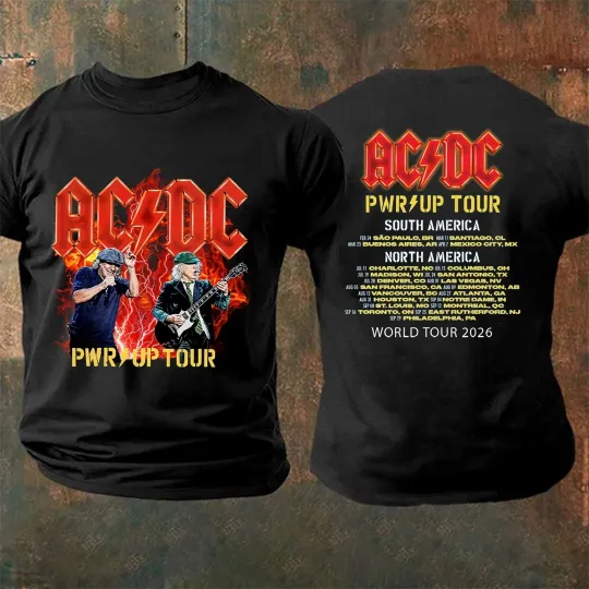 Discover AC DC Tour America 2026 Dates T-Shirt