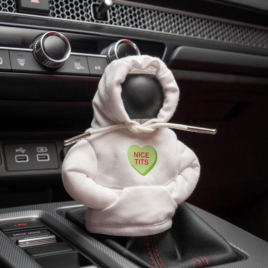 Mini Shift Knob Hoodie - Candy Hearts, Gear Shift Hoodie