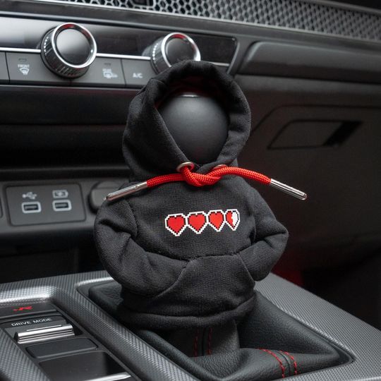Mini Shift Knob Hoodie - Life Hearts, Gear Shift Hoodie