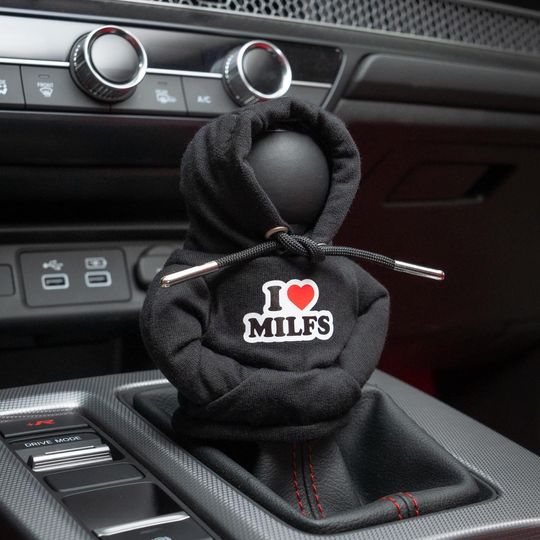 Mini Shift Knob Hoodie - I <3 MILFS, Gear Shift Hoodie