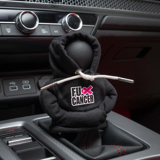Mini Shift Knob Hoodie - FXCK Cancer, Gear Shift Hoodie