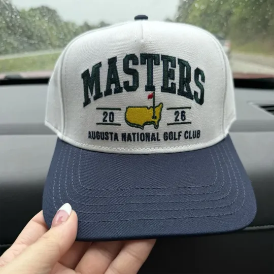 Masters Golf 2026 Hat White Blue Dated Augusta National Hat Cap New