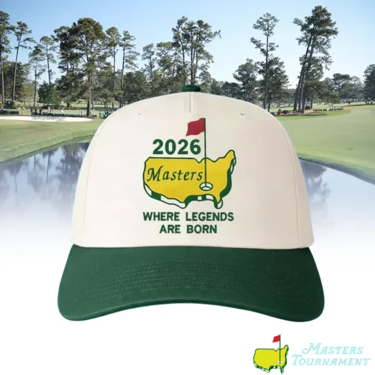 2026 Masters Golf Hat - Augusta National Tournament Cap - Where Legends Are Born