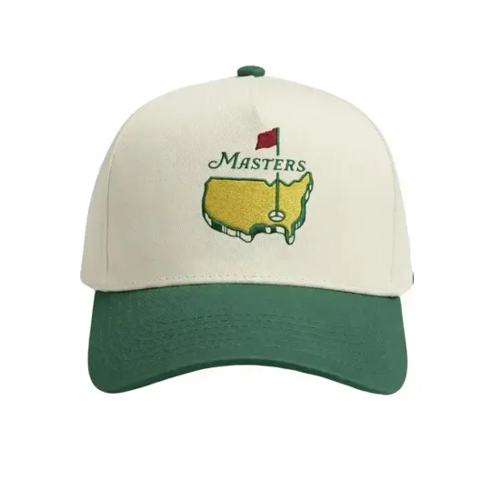 Masters Golf Rope Hat Retro Vintage Snapback Green Yellow Hat