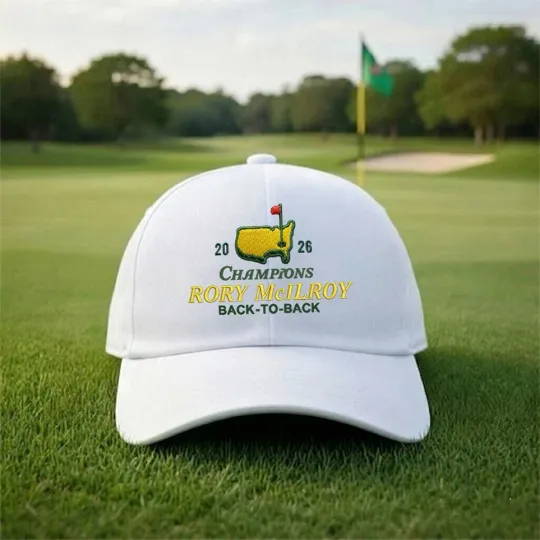 Discover Masters 2026 Golf Embroidered Cap - Rory McIlroy 2026 Masters Champions Hat Cap