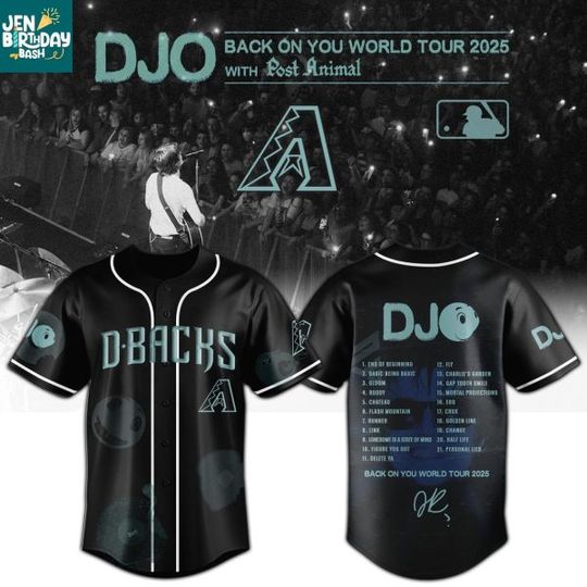 Arizonna Diamondbacks DJO Back To You World Tour 2025 Baseball Jersey