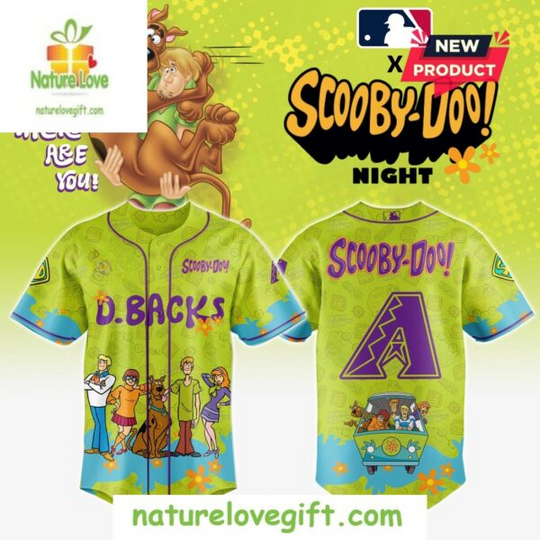 Arizonna Diamondbacks Team Scooby Doo Baseball Jersey