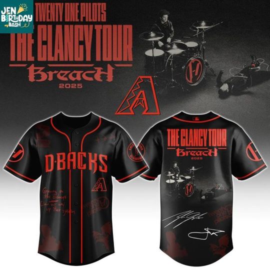 Arizonna Diamondbacks Pilotss band Clancy World Tour 2025 Baseball Jersey
